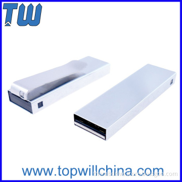 Metal Slim Tie Clip Usb Flashdrives Free Shipment